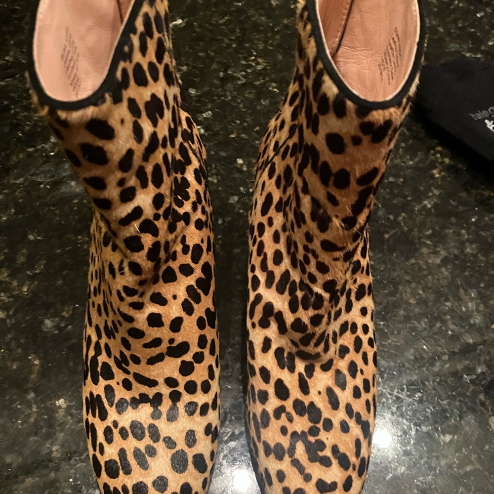 J. Crew Leopard Print Ankle Booties